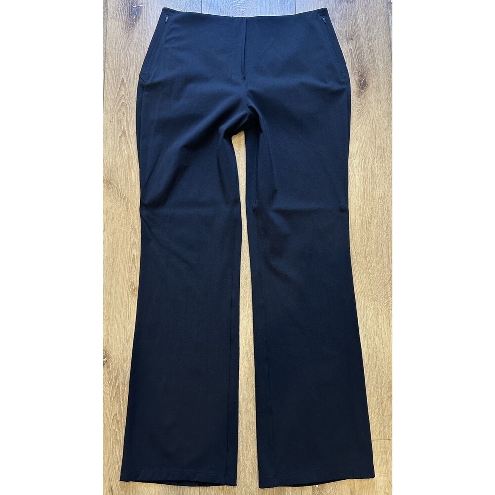Women’s Lululemon Smooth Fit High Rise Pull on Pants Size 12 Black EUC!.